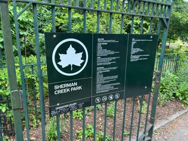 Sherman Creek Park                                           3725 Tenth Avenue                                              New York, NY&nbsp;10034