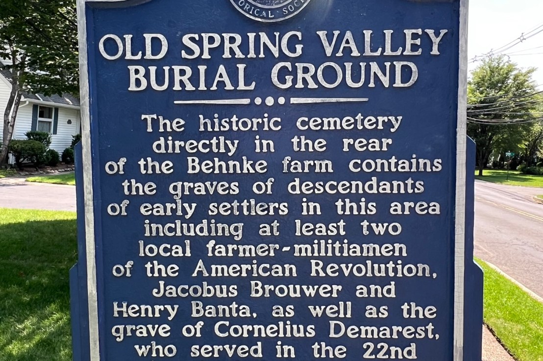 Old Spring Valley Burial Ground                                   Viola Way                                                              Paramus, NJ&nbsp;07652
